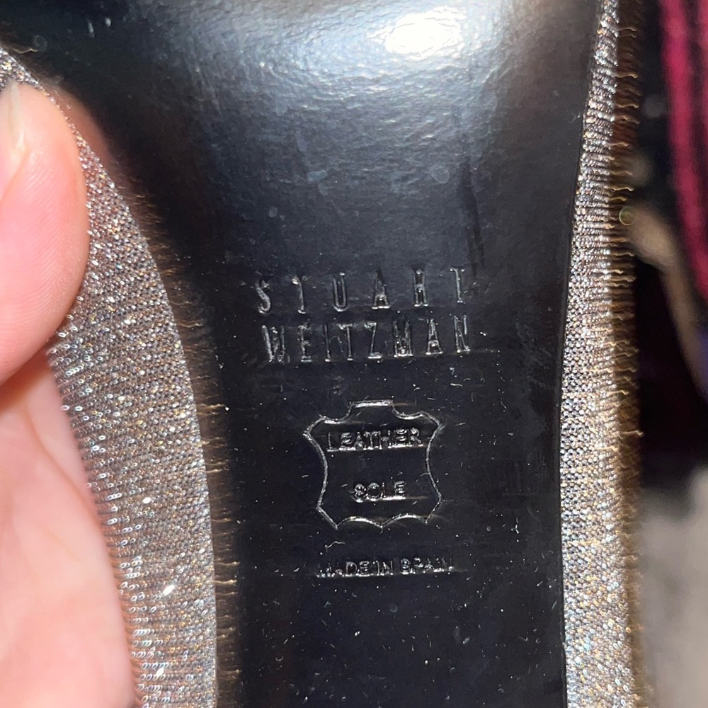 Stuart Weizman Silver & Gold High Heels - image 5